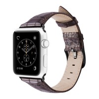 Dux Ducis Leather Croco Band for Apple Watch 38-40mm dark brown