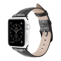 Dux Ducis Leather Croco Band for Apple Watch 38-40mm black
