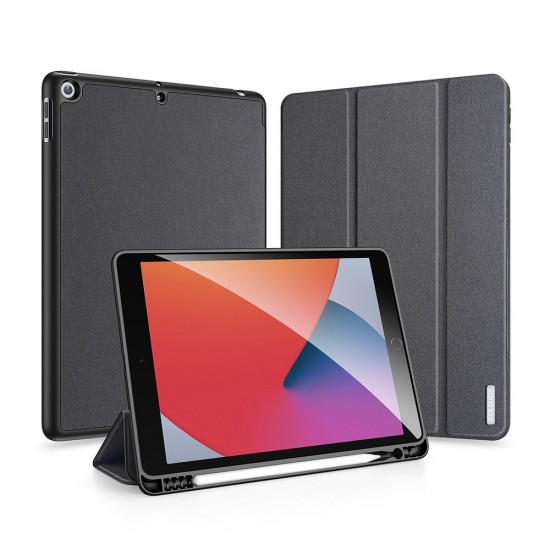 DUX DUCIS Domo TPU gel tablet cover with multi-angle stand and Smart Sleep function for iPad 10.2" 2019 black