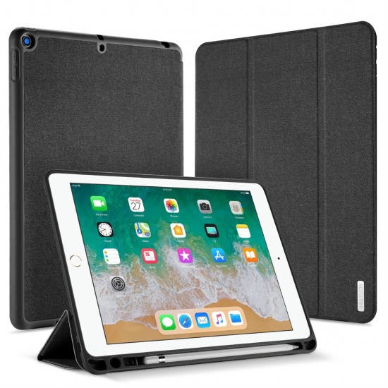 DUX DUCIS Domo TPU gel tablet cover with multi-angle stand and Smart Sleep function for iPad Pro 12.9" 2017 black