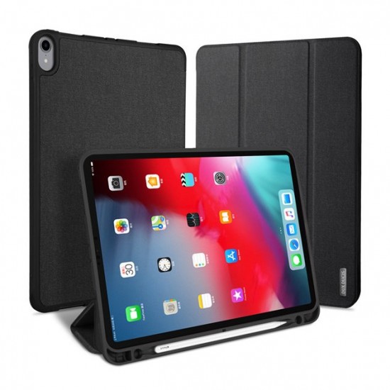 DUX DUCIS Domo TPU gel tablet cover with multi-angle stand and Smart Sleep function for iPad Pro 11&quot; 2018 black