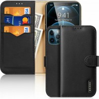 DUX DUCIS Hivo Leather Wallet case for iPhone 12/12 Pro black