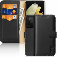 DUX DUCIS Hivo Leather Wallet case for Samsung S21 Ultra 5G black