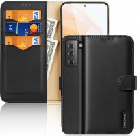 DUX DUCIS Hivo Leather Wallet case for Samsung S21 Plus 5G black