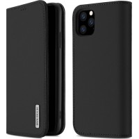 DUX DUCIS Wish Genuine Leather Bookcase type case for iPhone 11 Pro Max black