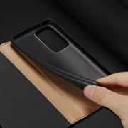 DUX DUCIS Wish Genuine Leather Bookcase type case for Samsung Galaxy S20 Ultra black