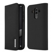 DUX DUCIS Wish Genuine Leather Bookcase type case for Huawei Mate 10 black