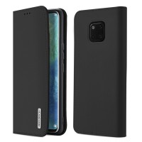 DUX DUCIS Wish Genuine Leather Bookcase type case for Huawei Mate 20 Pro black