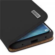 DUX DUCIS Wish Genuine Leather Bookcase type case for Huawei Mate 20 Pro black