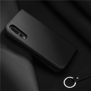 DUX DUCIS Wish Genuine Leather Bookcase type case for Huawei P30 black