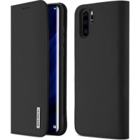 DUX DUCIS Wish Genuine Leather Bookcase type case for Huawei P30 Pro black