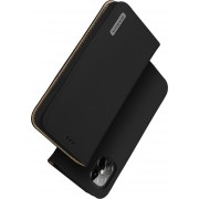 DUX DUCIS Wish Genuine Leather Bookcase type case for iPhone 12 Pro Max black