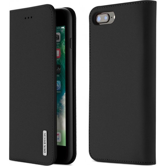 DUX DUCIS Wish Genuine Leather Bookcase type case for iPhone 7/8 Plus black