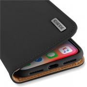 DUX DUCIS Wish Genuine Leather Bookcase type case for iPhone Xr black