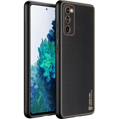 Dux Ducis Yolo elegant case made of soft TPU and PU leather for Samsung Galaxy S20 FE black