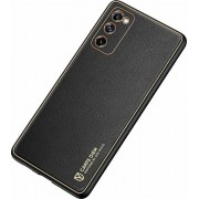 Dux Ducis Yolo elegant case made of soft TPU and PU leather for Samsung Galaxy S20 FE black