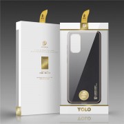 Dux Ducis Yolo elegant case made of soft TPU and PU leather for Samsung Galaxy S20 black