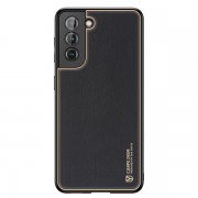 Dux Ducis Yolo elegant case made of soft TPU and PU leather for Samsung Galaxy S21 Plus 5G black