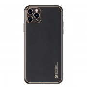 Dux Ducis Yolo elegant case made of soft TPU and PU leather for iPhone 11 Pro black