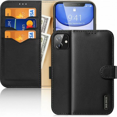 DUX DUCIS Hivo Leather Wallet case for iPhone 11 black