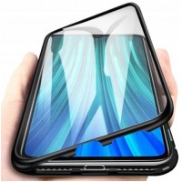Case SAMSUNG GALAXY A32 5G 3in1 Double Magnetic 360° Aluminium & Glass black