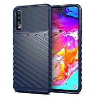 Θήκη Hurtel Thunder Flexible Tough Rugged Cover TPU Case για Samsung Galaxy A70  μπλε