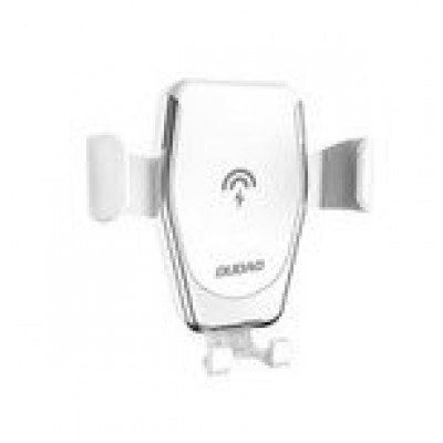 Dudao Gravity Ασύρματος φορτιστής και Βάση Αυτοκινήτου 10W Car Mount Phone Bracket Air Vent Λεύκο (F3Plus μαύρο)