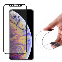 Wozinsky Full Cover Flexi Nano Glass Hybrid Προστασία Οθόνης για iPhone XR / iPhone 11 Μαύρο