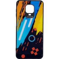 Color Glass Case Durable Cover with Tempered Glass Back and camera cover Xiaomi Redmi Note 9 Pro / Redmi Note 9S pattern 1