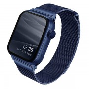 UNIQ Dante stainless steel bracelet clasp για Apple Watch 4/5/6/SE 40mm Μπλε