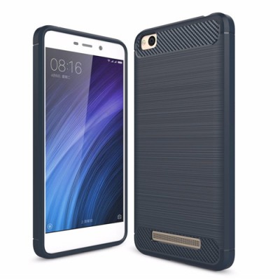 Carbon Case Flexible Cover TPU Θήκη για Xiaomi Redmi 4A Μπλε