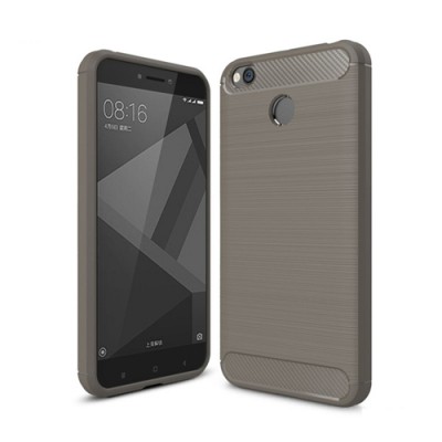 iPaky Slim Carbon Εύκαμπτη TPU Θήκη για Xiaomi Redmi 4X Γκρι