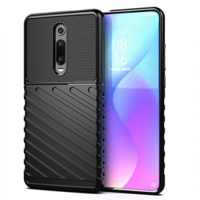 Θήκη Hurtel Thunder Flexible Tough Rugged Cover TPU Case για Xiaomi Mi 9T / Xiaomi Mi 9T Pro Μαύρο