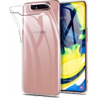 Ultra Clear 0.5mm Gel TPU Cover θήκη για Samsung Galaxy A80 transparent