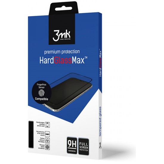 3MK HardGlass Max FingerPrint για Xiaomi Mi Note 10 Lite Μαύρο