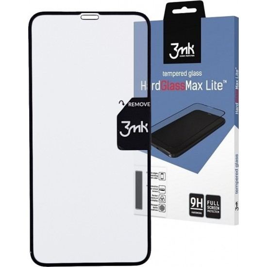 3MK HardGlass Max Lite για Apple iPhone XR Μαύρο