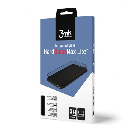 3MK HardGlass Max Lite για Samsung Galaxy A51 Μαύρο