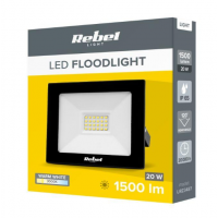 Rebel - LED floodlight 20W (72x2835 SMD), 3000K, 230V