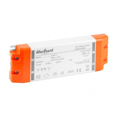 Rebel - Power supply for LED strips 12V 4A (YSL60-1204000) 48W max (URZ0884)