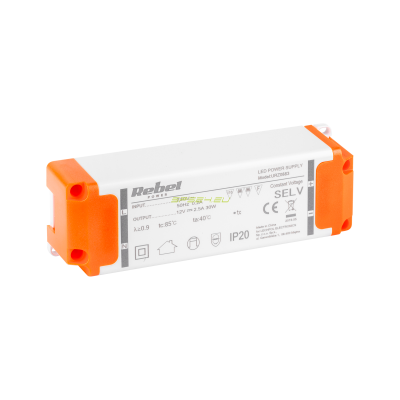 Rebel – Power supply for LED strips 12V 2.5A (YSL36-1202500) 30W max