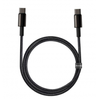 BASEUS USB Cable - Tungsten Gold Type-C - Type-C 1M 100W 5A μαύρο (CATWJ-01)