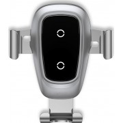 BASEUS Wireless car charger with holder - 10W Metal Gravity WXYL-B0S silver