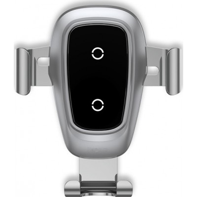 BASEUS Wireless car charger with holder - 10W Metal Gravity WXYL-B0S silver