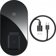 BASEUS Wireless charger - Simple 2in1 18W μαύρο (WXJK-01)