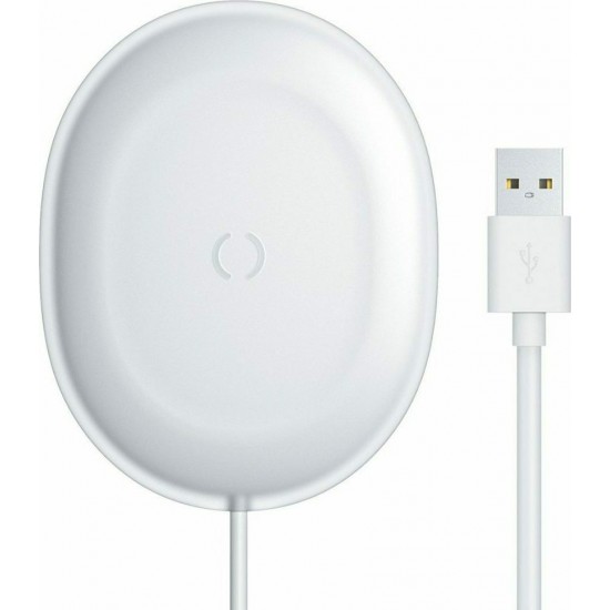 BASEUS Wireless charger - Jelly 15W + Type-C cable άσπρο (WXGD-02)