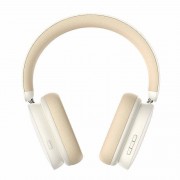 Baseus Bowie H1 Ασύρματα Bluetooth Over Ear Ακουστικά με 70 ώρες Λειτουργίας Λευκά