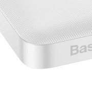 Baseus Bipow Overseas Edition Power Bank 10000mAh 20W με 2 Θύρες USB-A και Θύρα USB-C Λευκό