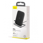 BASEUS Wireless charger - Rib 15W + stand μαύρο (WXPG-01)