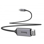 BASEUS USB Cable - Video Type-C - HDMI 4K 1.8M gray (CATSY-0G)