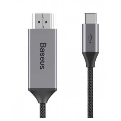 BASEUS USB Cable - Video Type-C - HDMI 4K 1.8M gray (CATSY-0G)